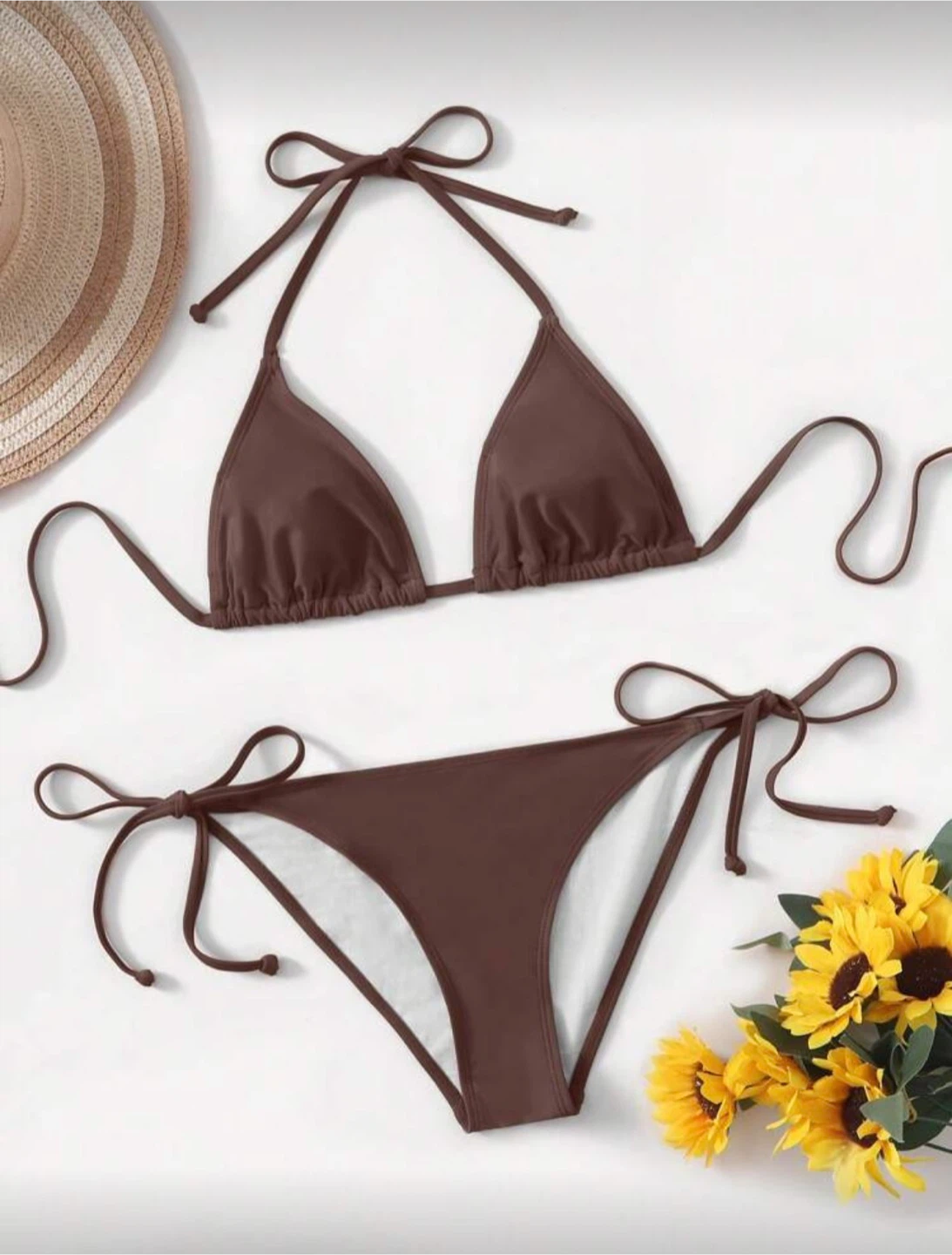 Blue and Brown Bikini Swimsuit - Size M - photo 5