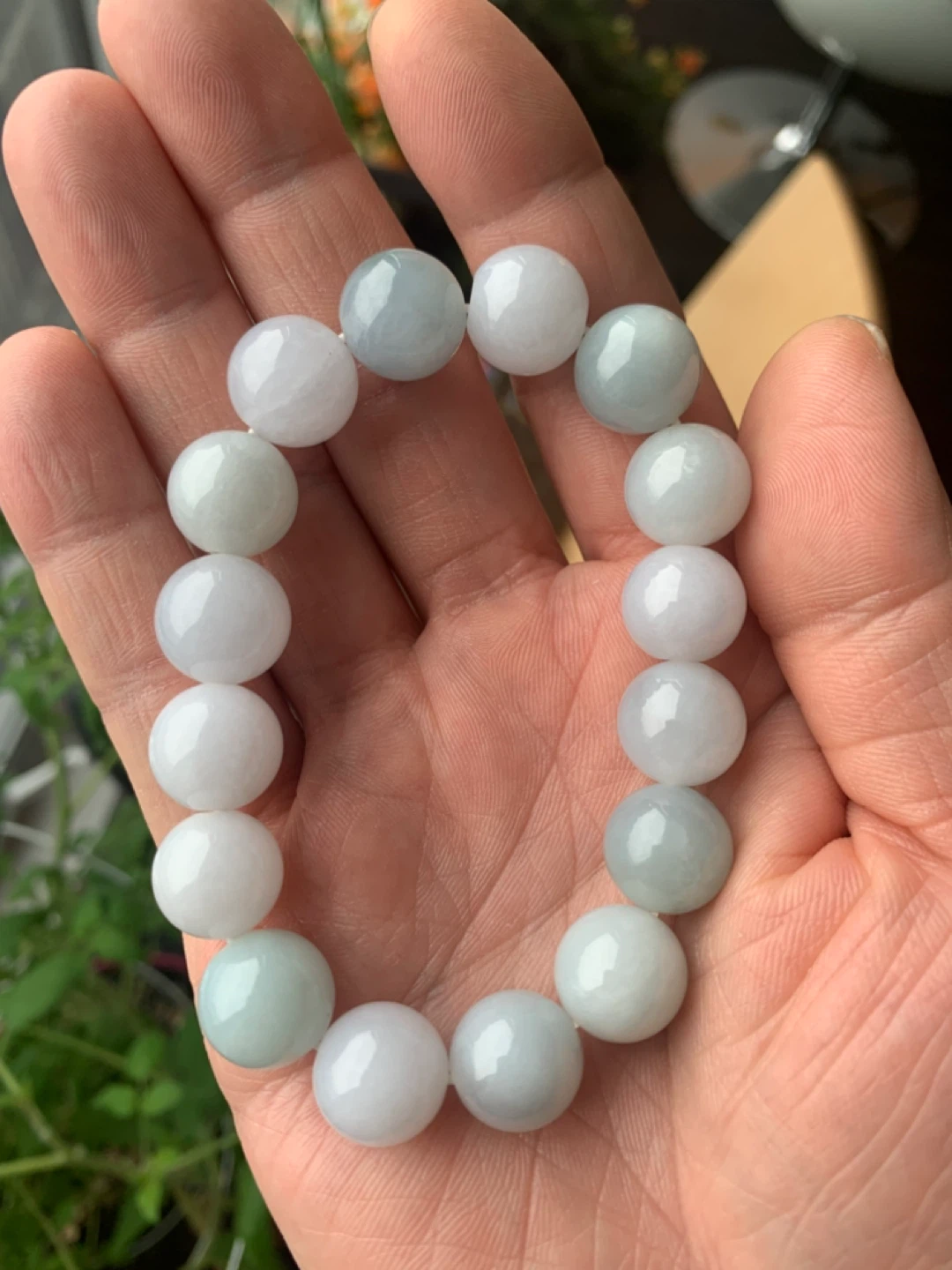 13.3mm Nuobing Burmese Jade Bracelet - photo 2