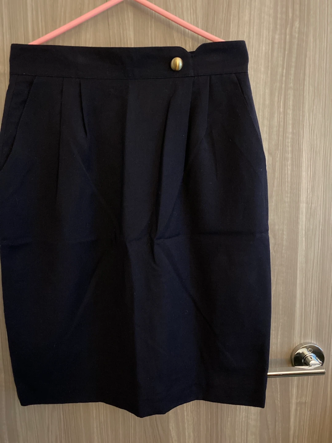 Navy Blue Pencil Skirt