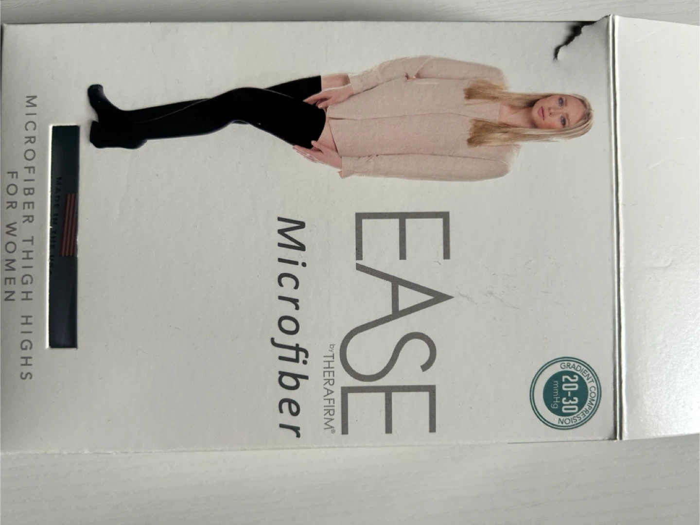 Ease Microfiber Thigh High Stockings - Black - Size Large/Long - photo 4