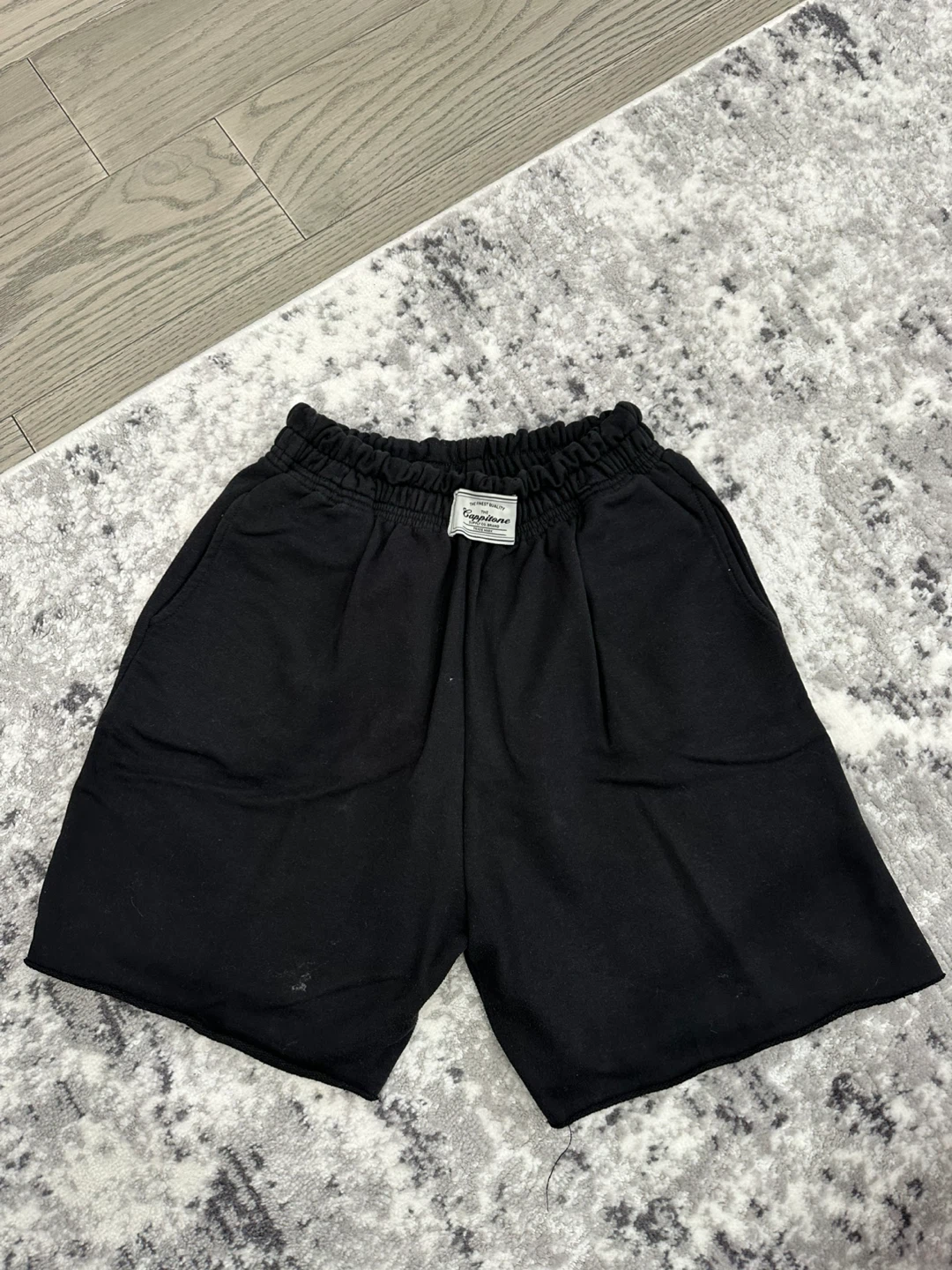 Black Cotton Shorts