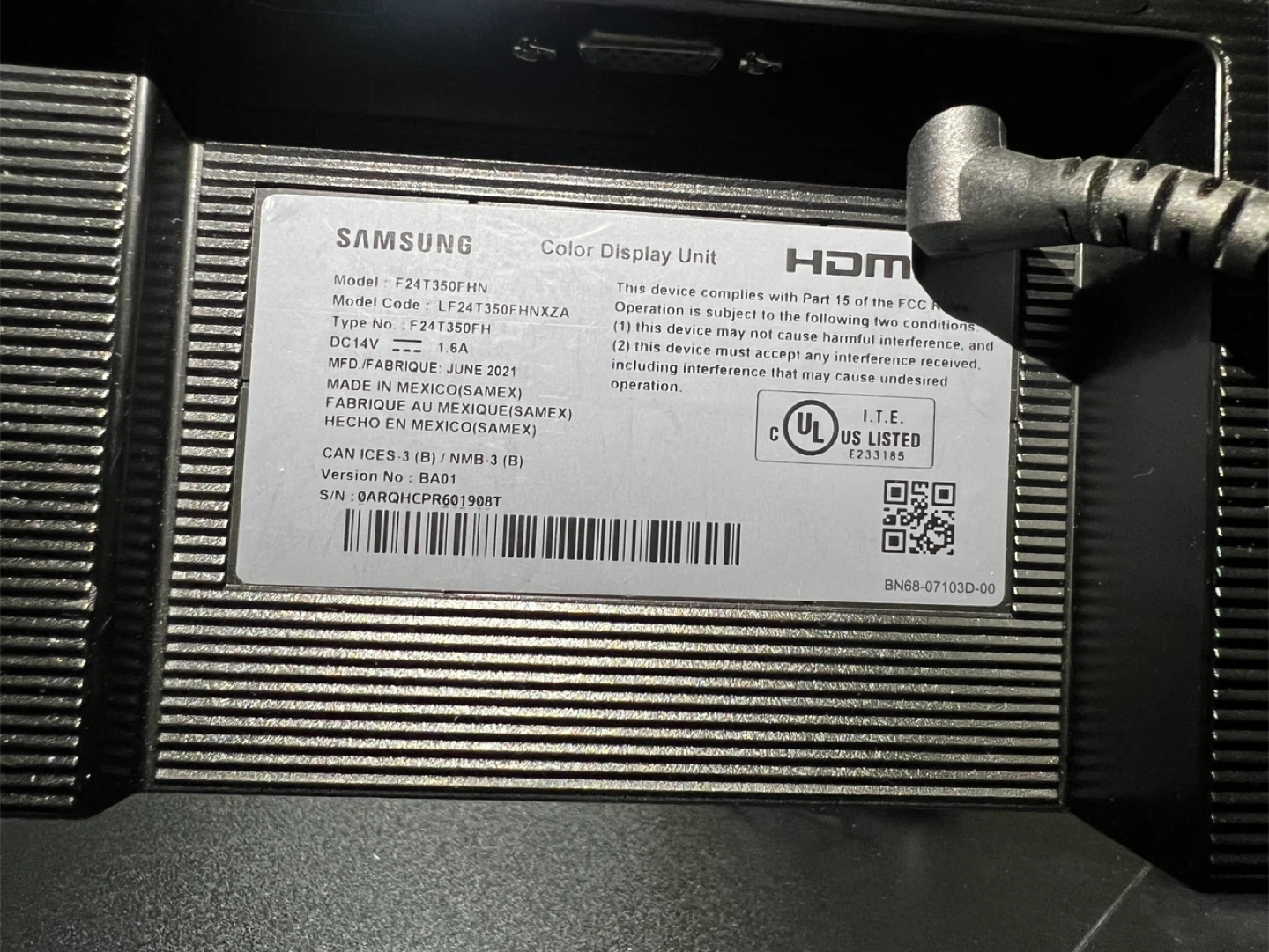Samsung 24" FHD Monitor - LF24T350FH - photo 2