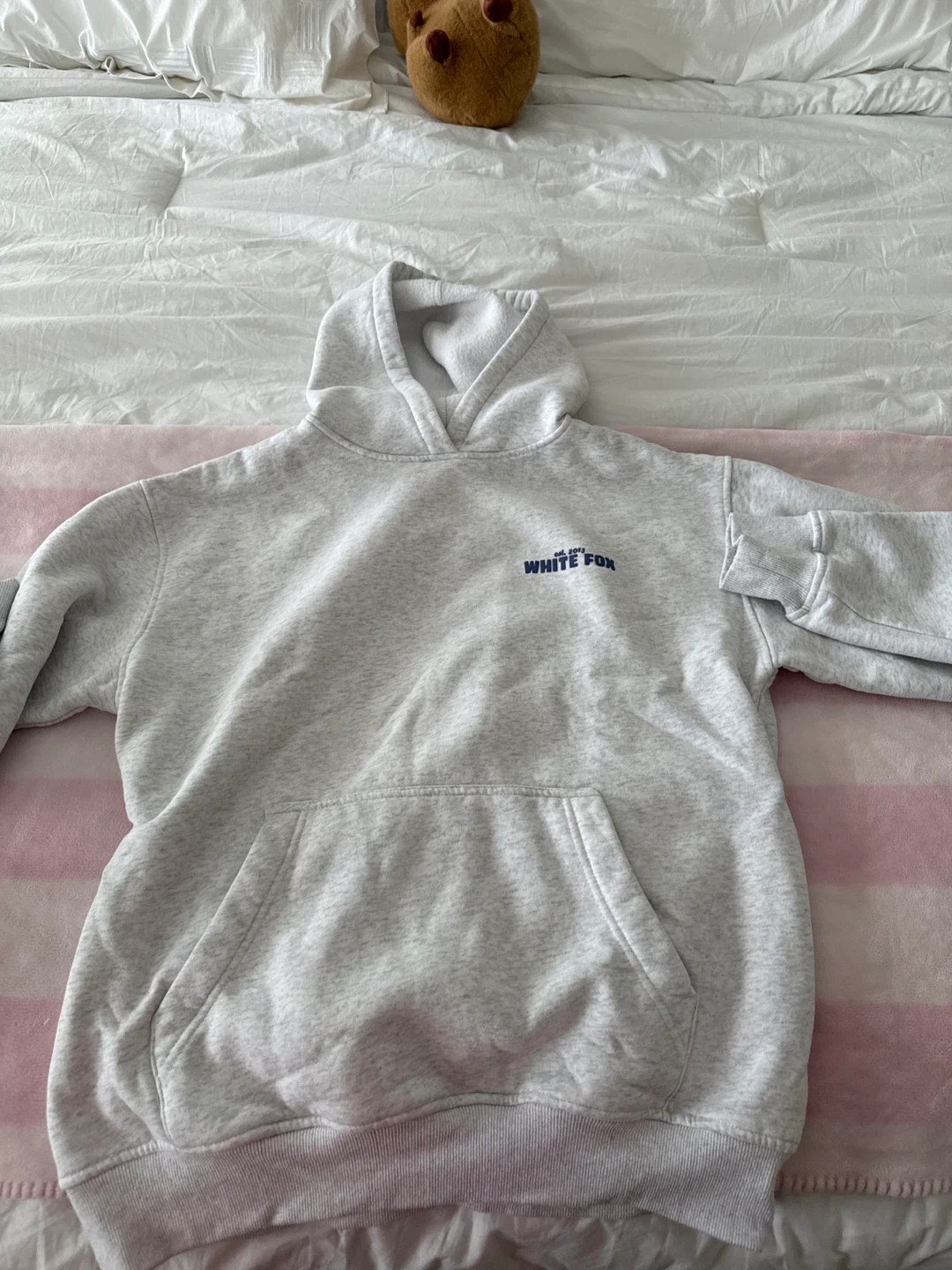 White Fox Grey Hoodie est. 2013 Size S/M