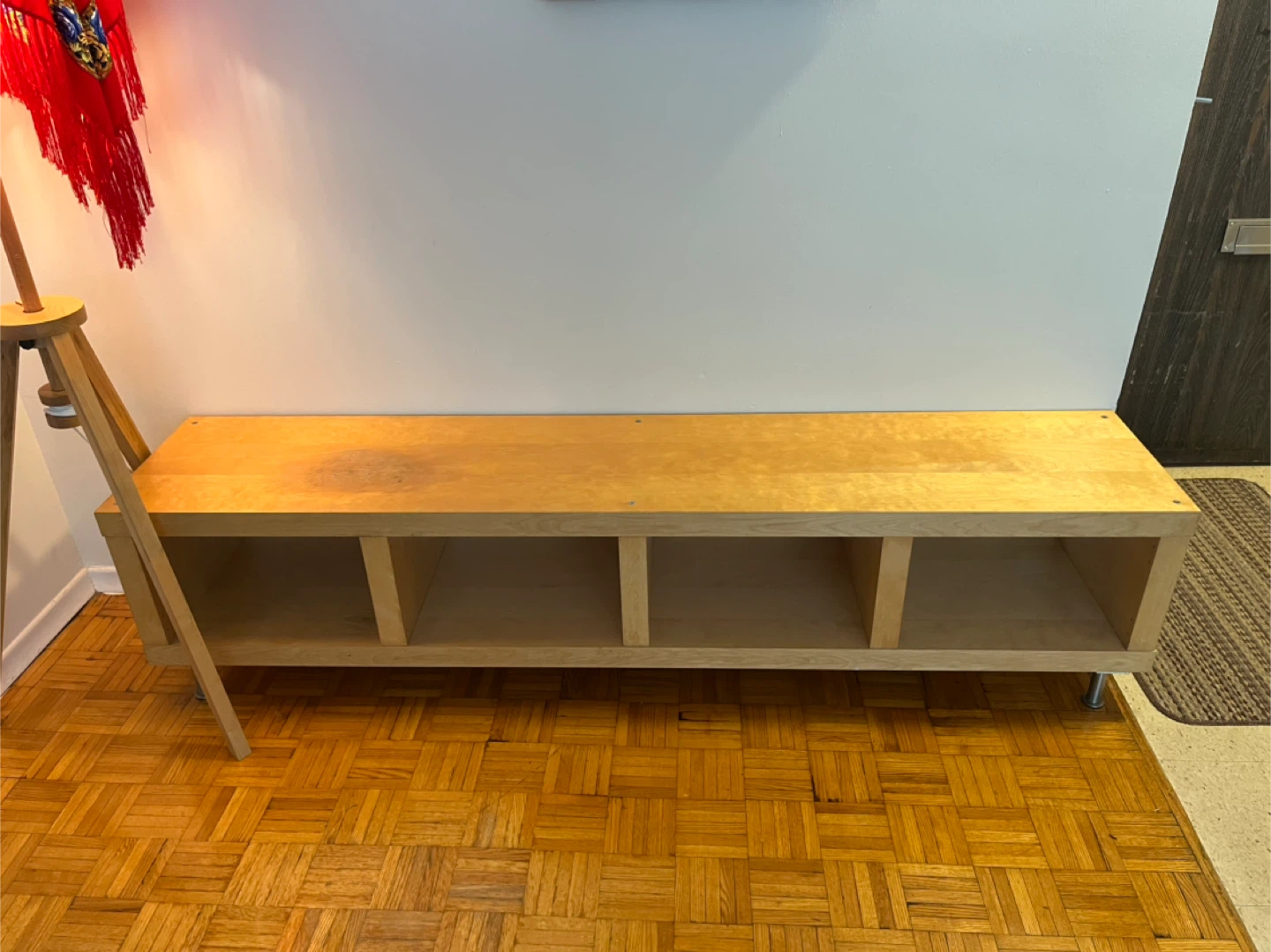 Wooden Storage Bench with Cubbies - photo 2