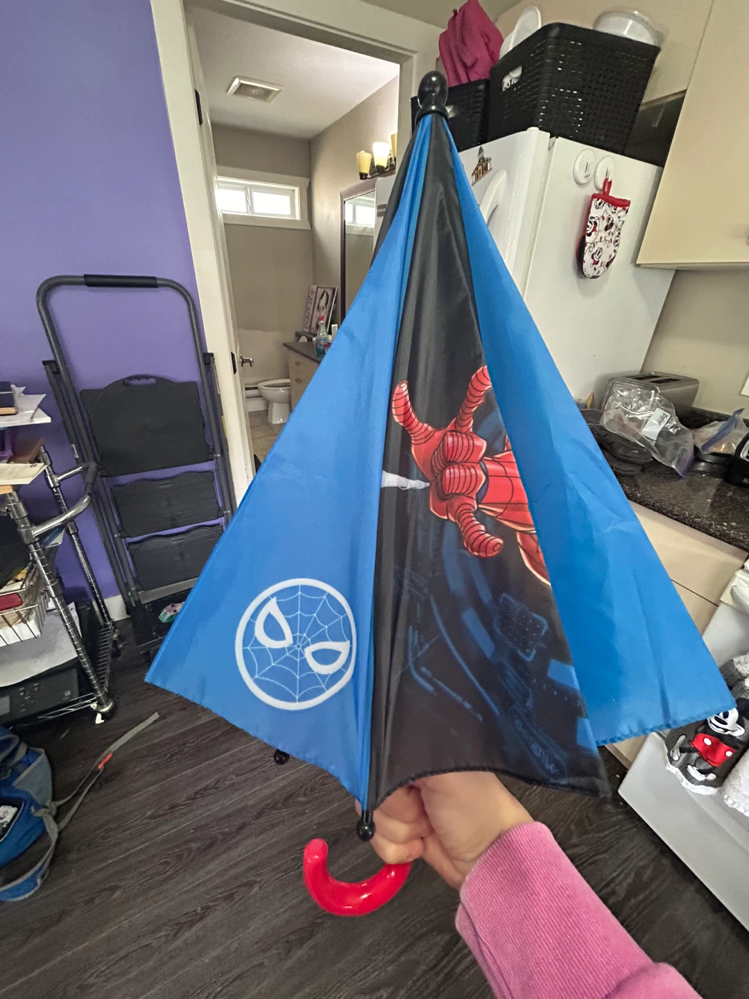 Kids spider man umbrella🥕 - photo 3