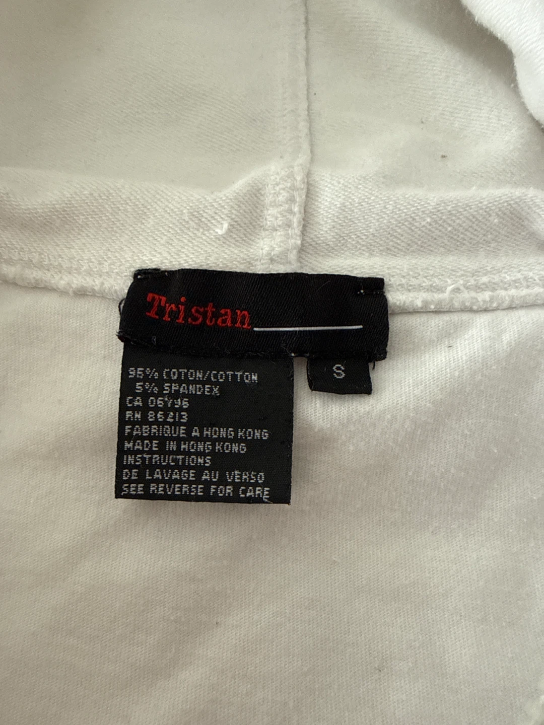 Tristan White Zip-Up Hoodie - photo 2