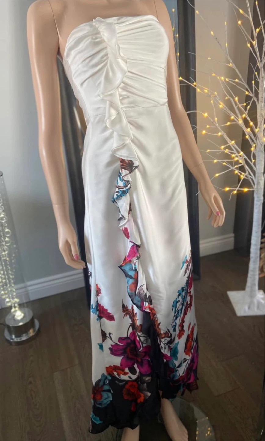 🥕 NWT: AQUA Full-Length Satin Strapless Dress (Sizes 2 & 4) 🥕 - photo 2
