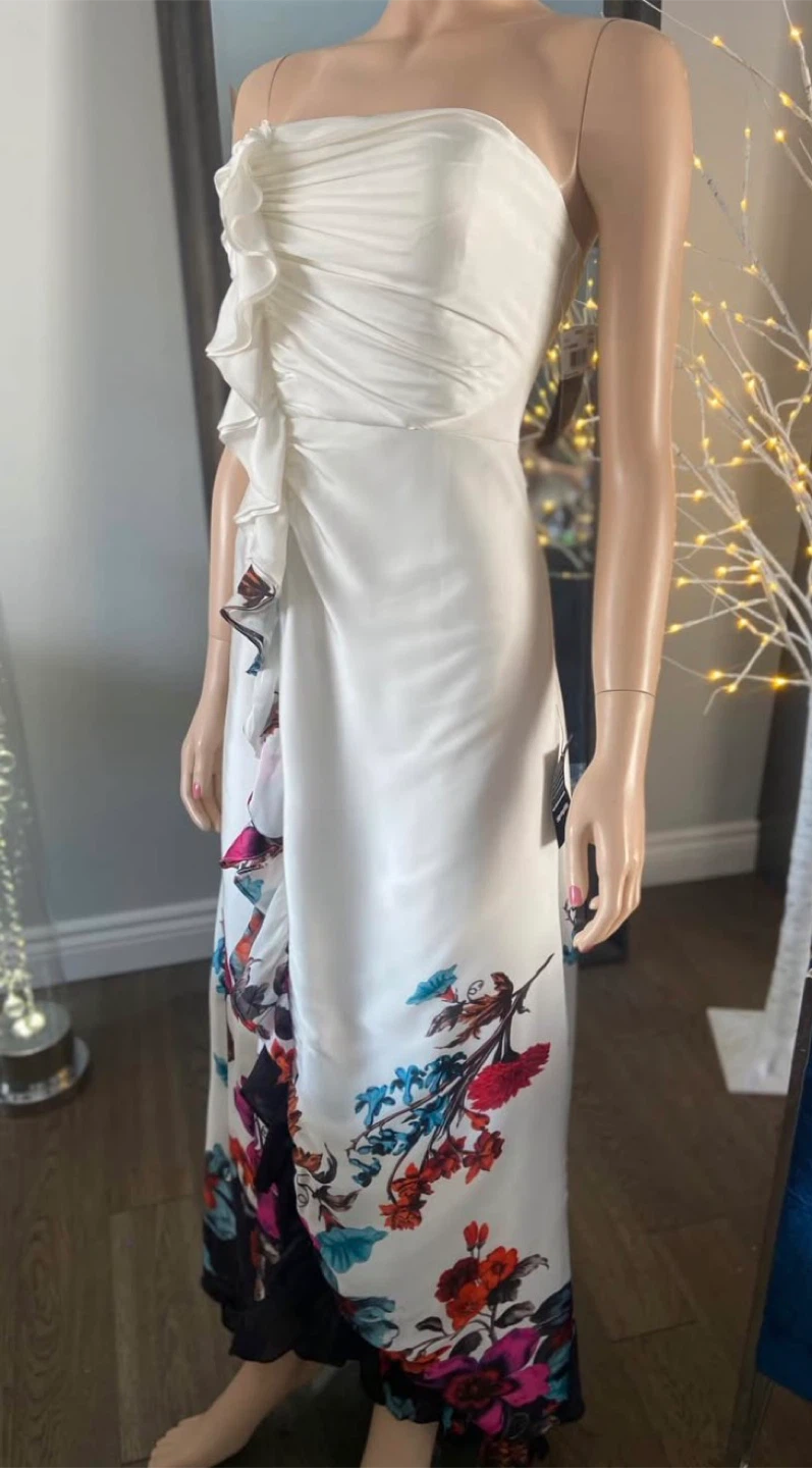 🥕 NWT: AQUA Full-Length Satin Strapless Dress (Sizes 2 & 4) 🥕 - photo 4