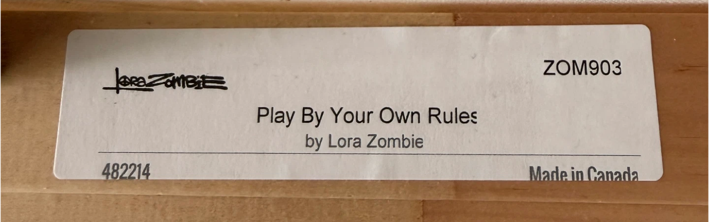 “Play By Your Own Rules” Canvas Art By Lora Zombie - photo 3