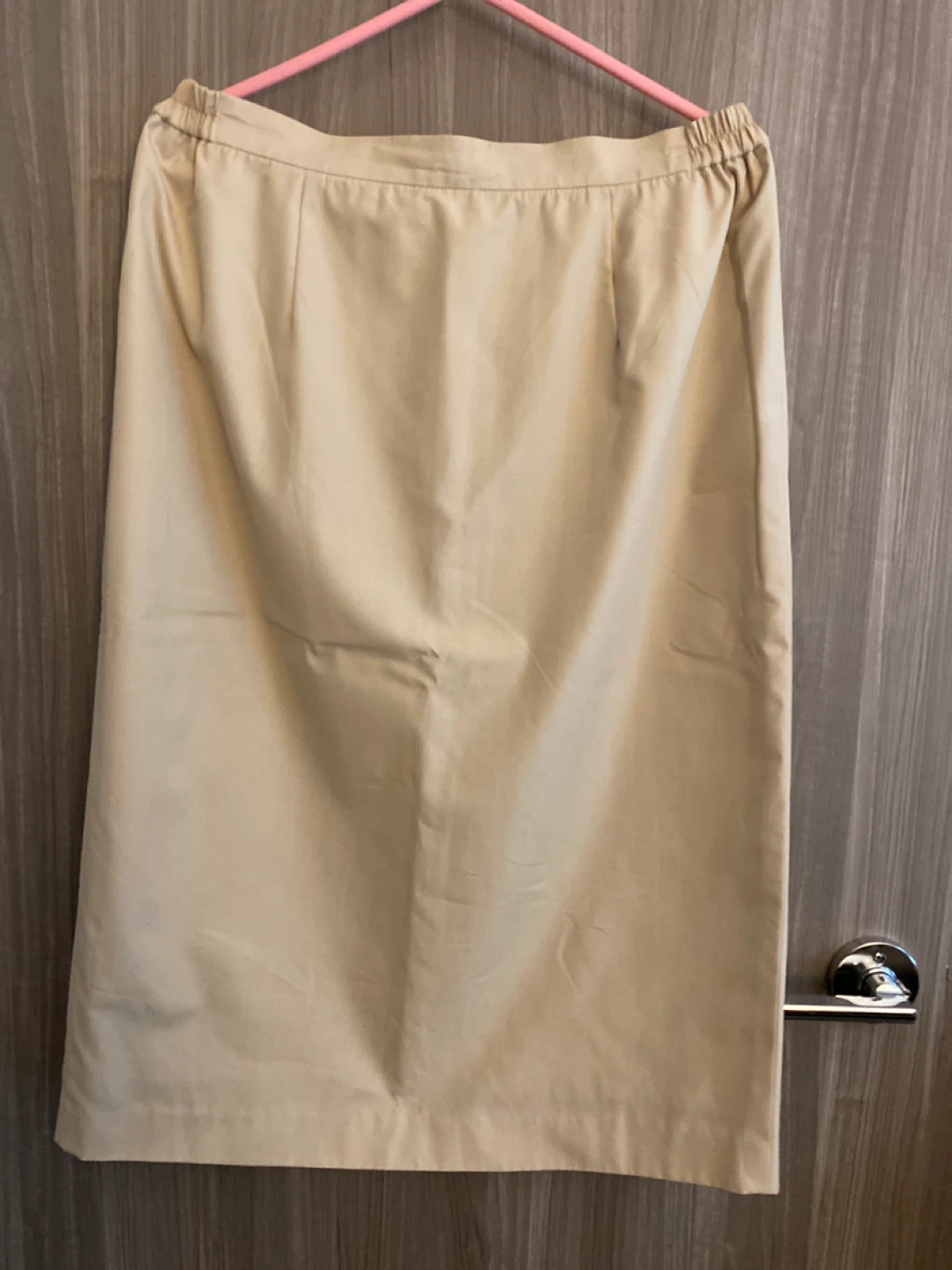 Beige Midi Skirt