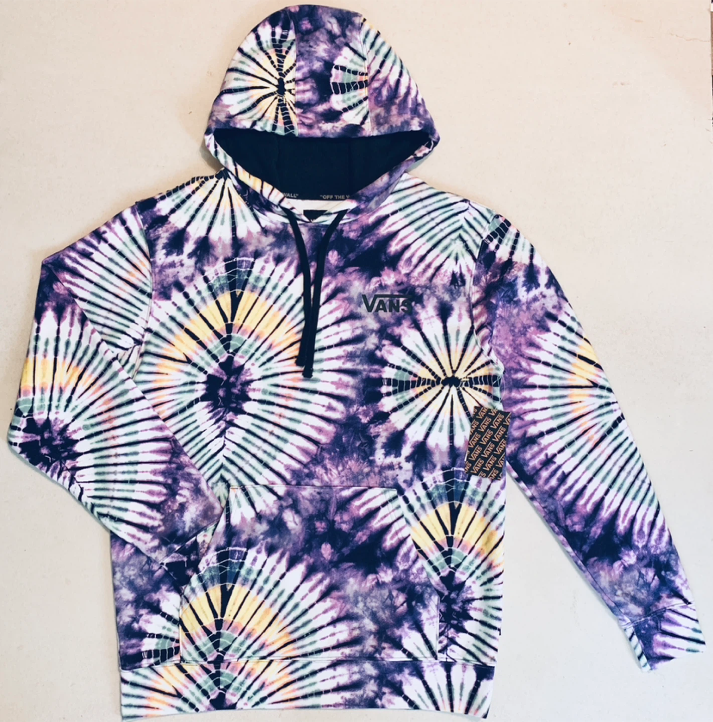 Vans Hoodie Mens/Boys Tie Dye Hooded Sweatshirt NEW