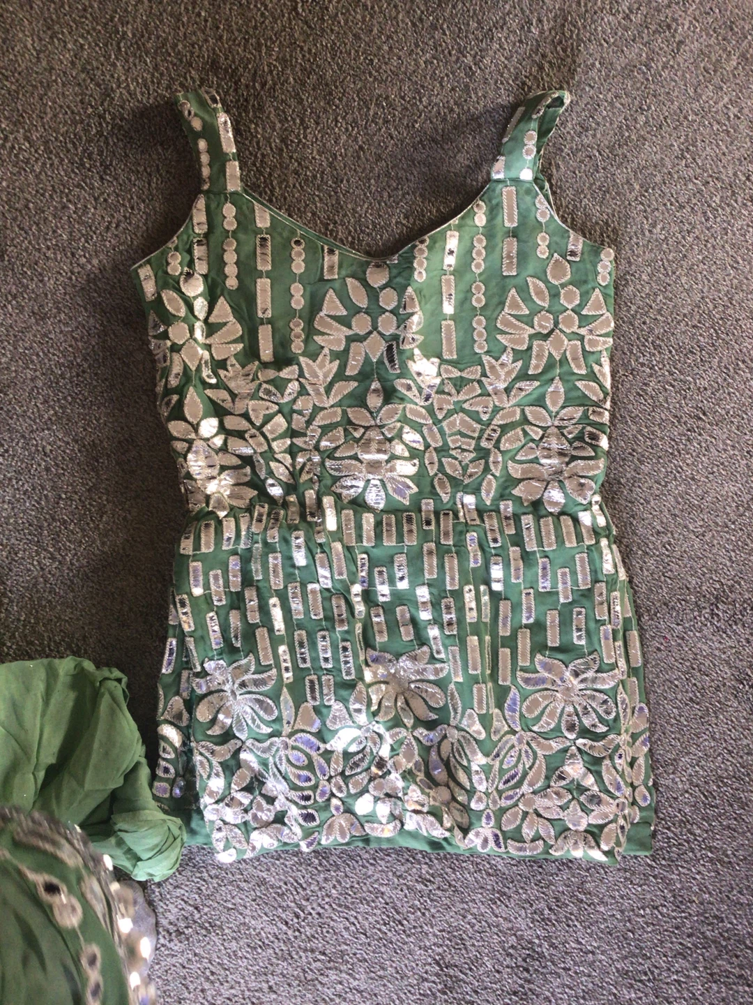 Green Embellished Dress - photo 2