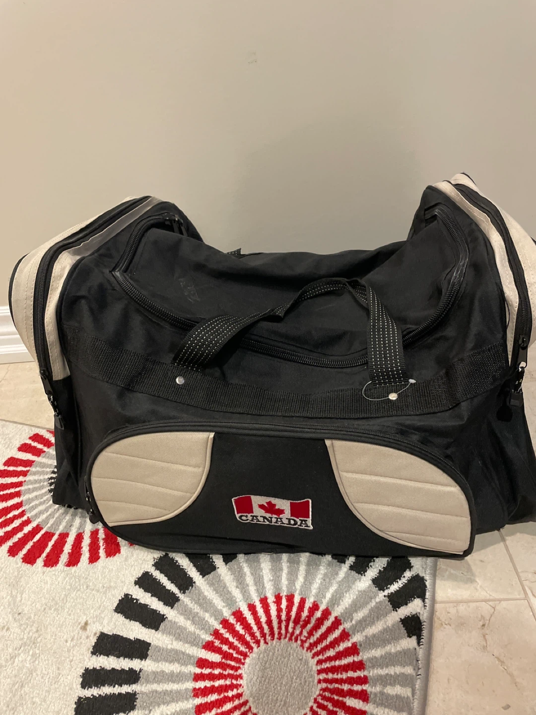 Black Duffel Bag with Canada Logo