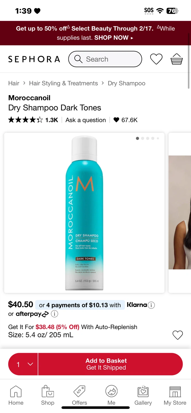 Moroccanoil Dry Shampoo Dark Tones (5-Pack)