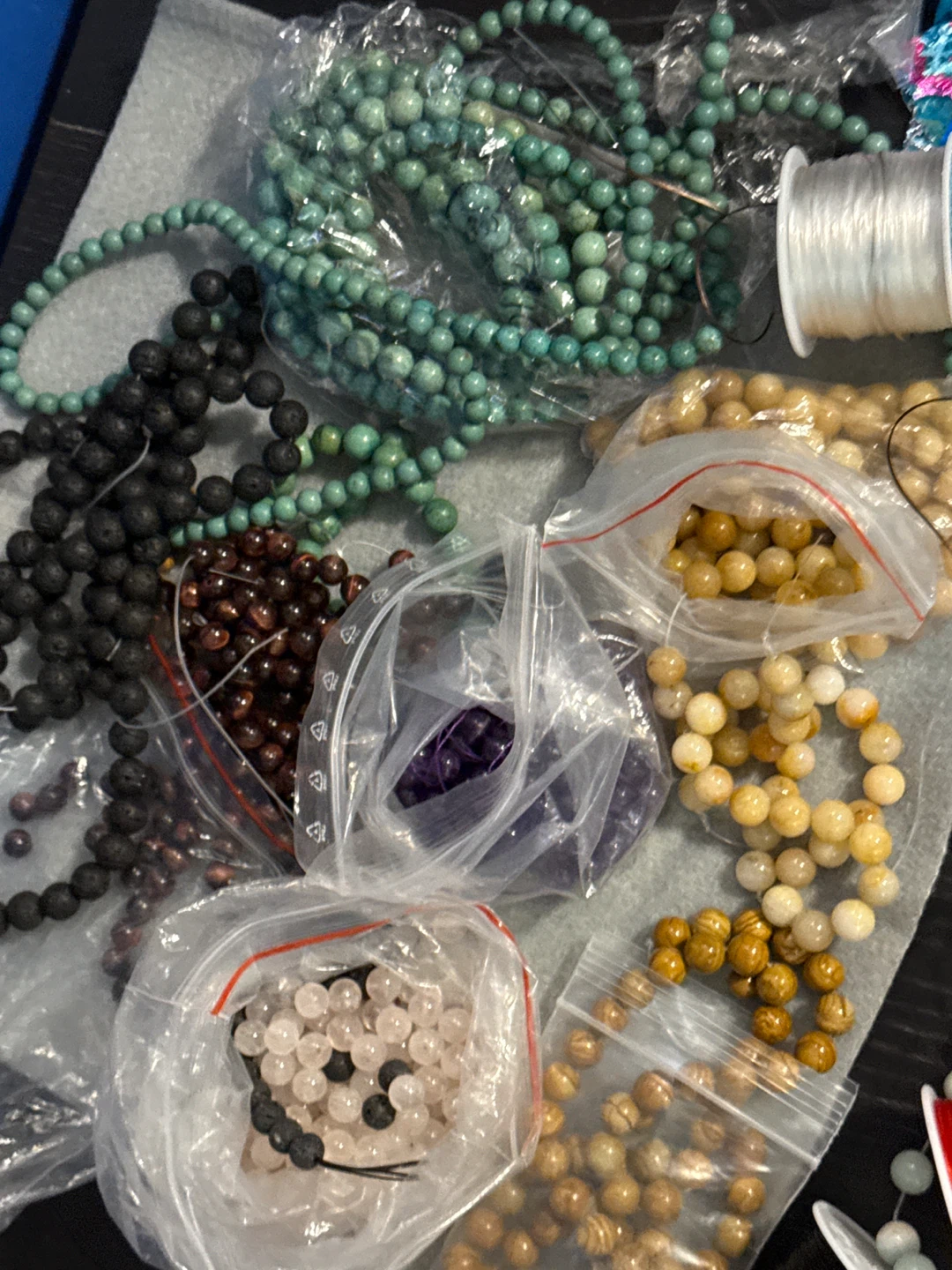Assorted Gemstone Beads and Jewellery Making Supplies - photo 2