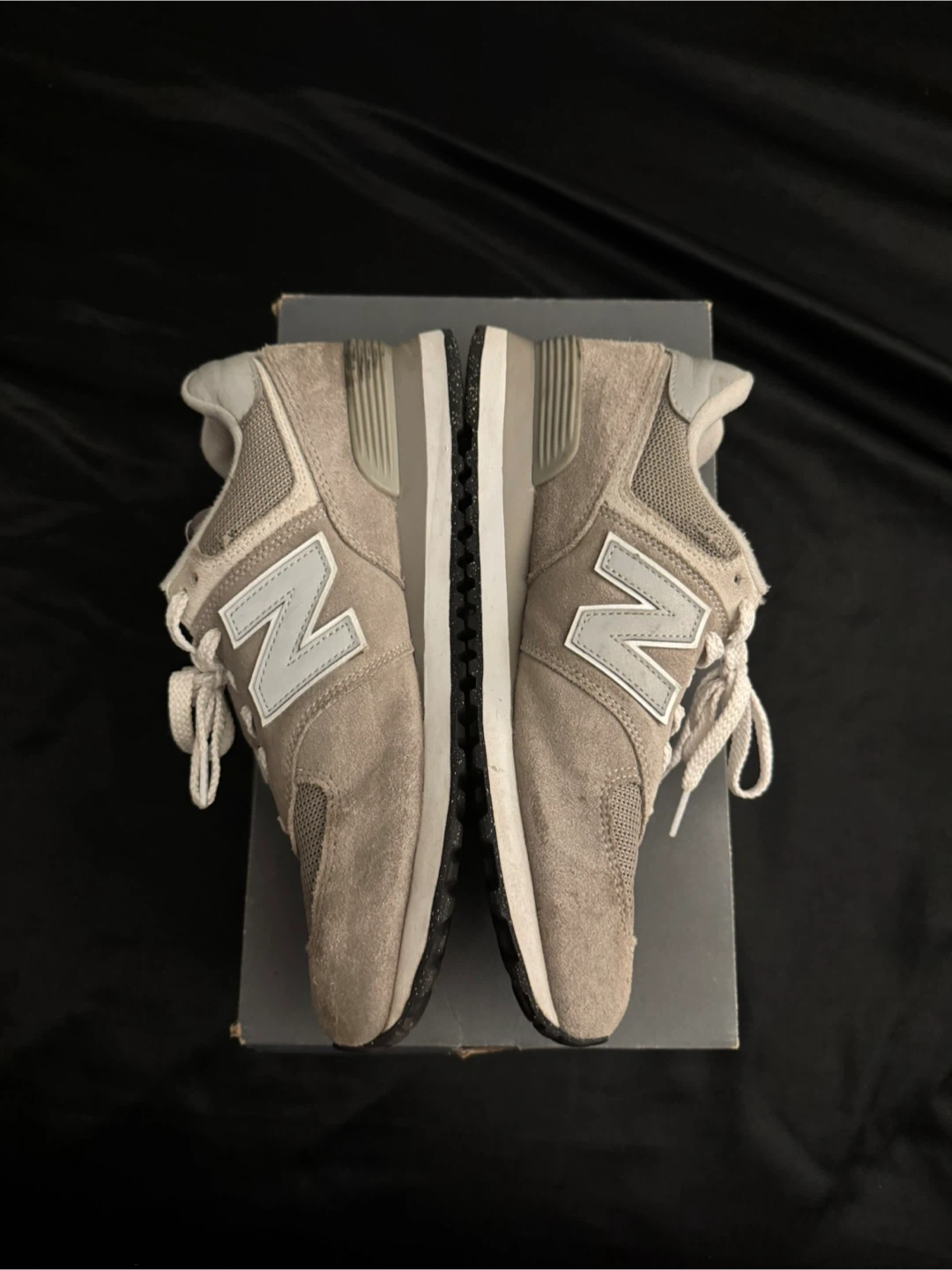 New Balance 574 Classic Grey Suede & Mesh Sneakers - photo 3