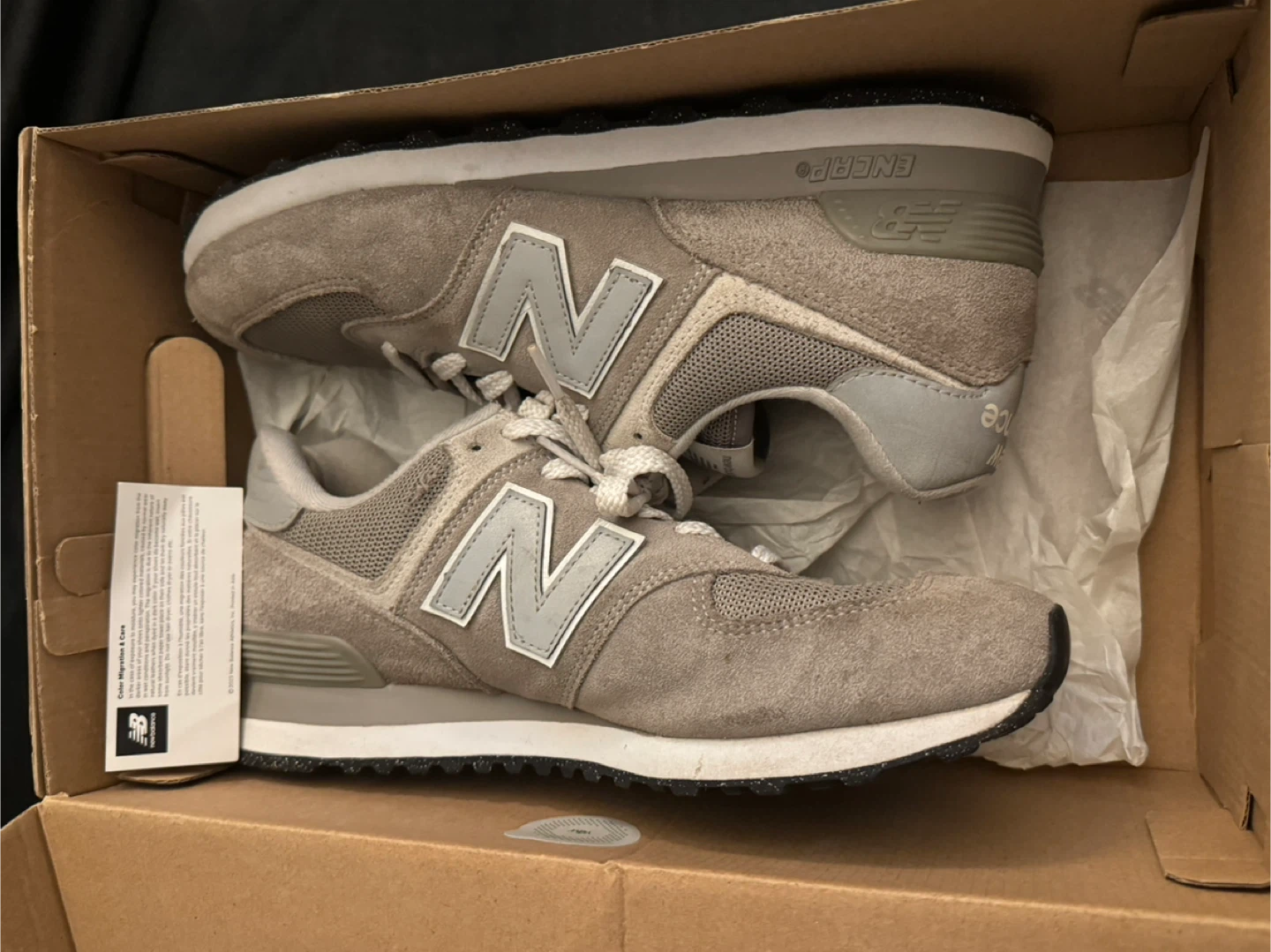 New Balance 574 Classic Grey Suede & Mesh Sneakers - photo 5