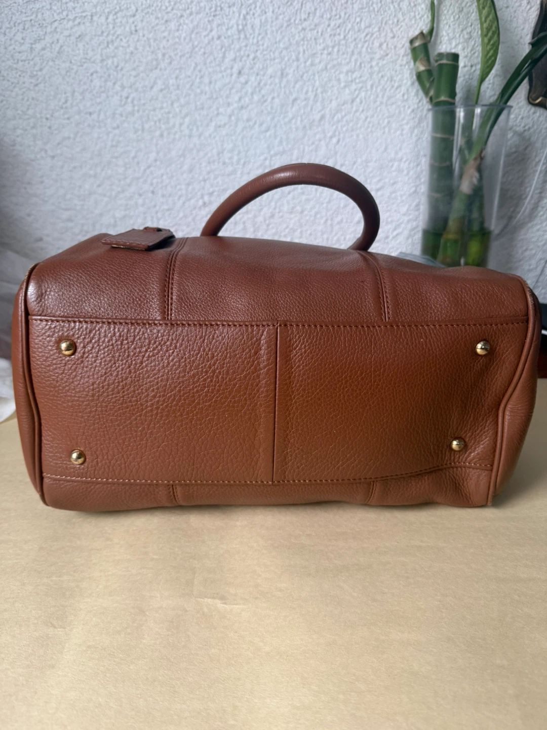 Calvin Klein Brown Leather Satchel Handbag - photo 5