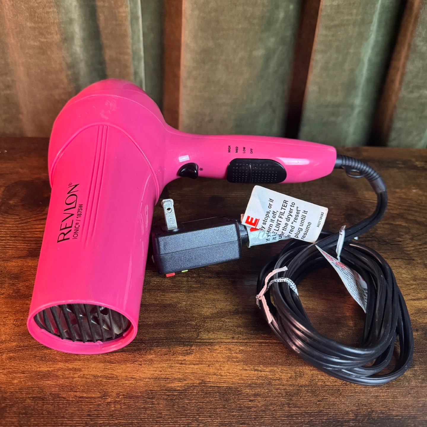 USED Hairdryer Revlon Ionic RV474 1875W Light Pink - photo 3