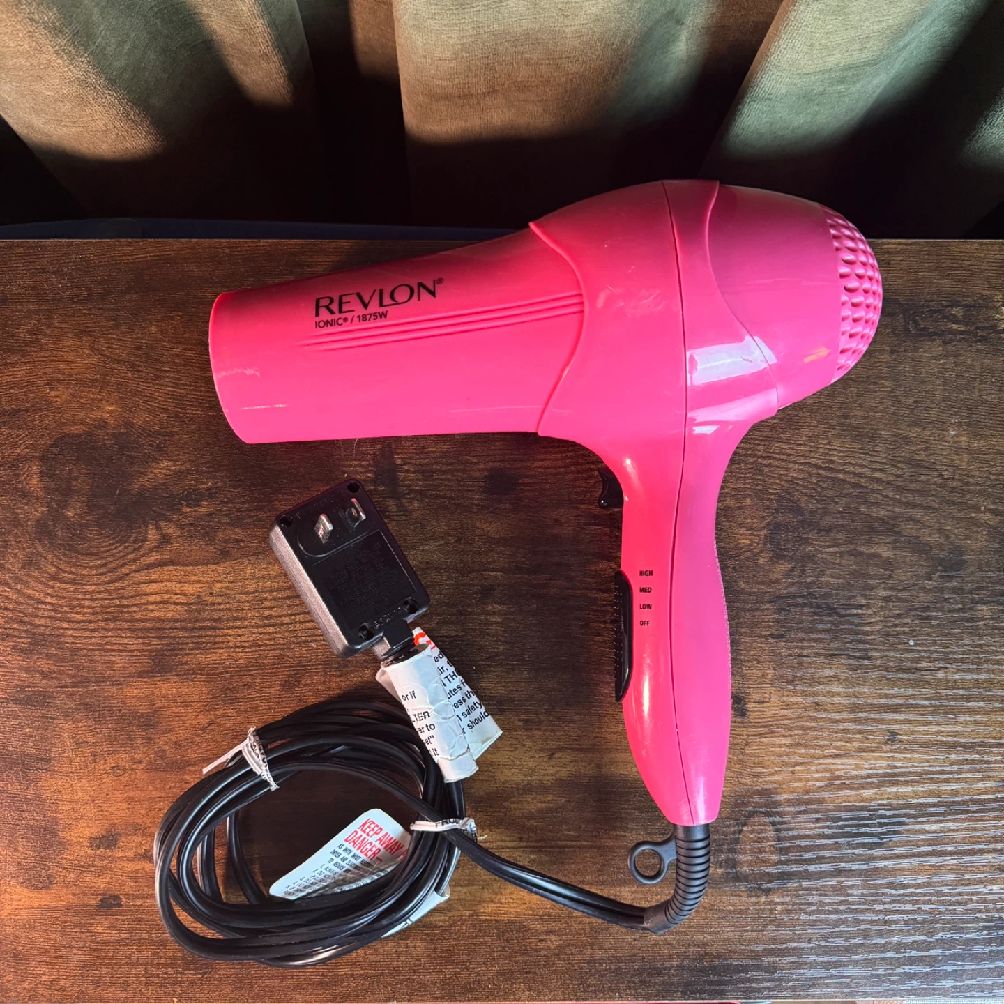 USED Hairdryer Revlon Ionic RV474 1875W Light Pink
