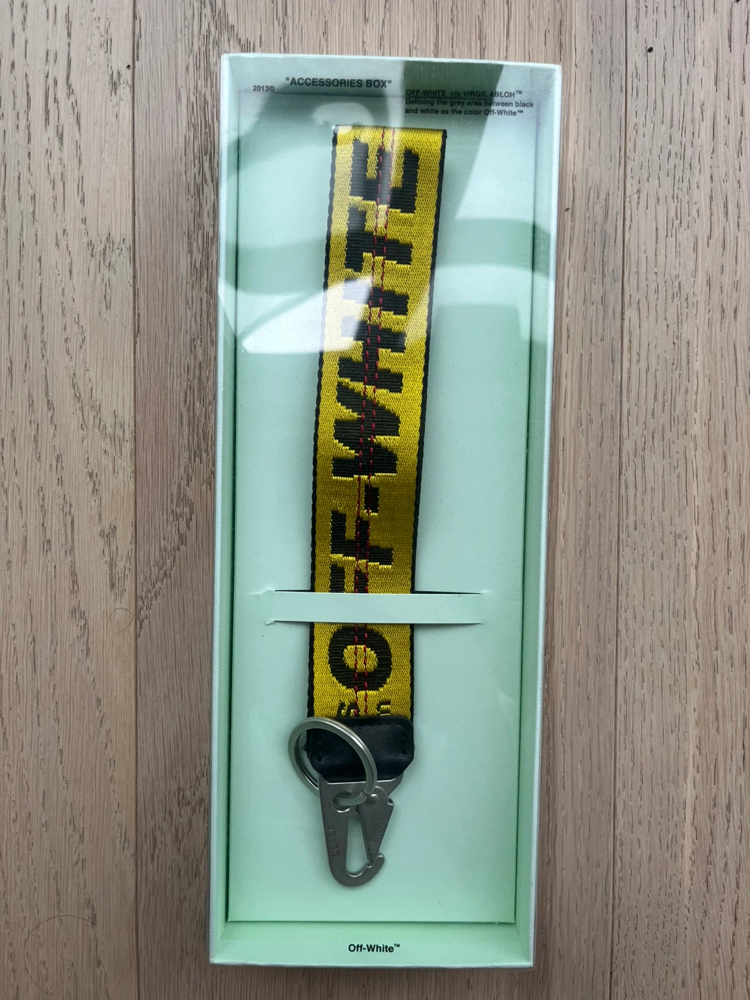 Off-White Industrial Keychain Yellow