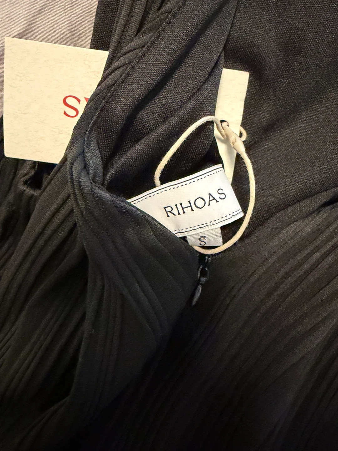 RIHOAS Black Textured Sleeveless Dress - Size S - photo 5