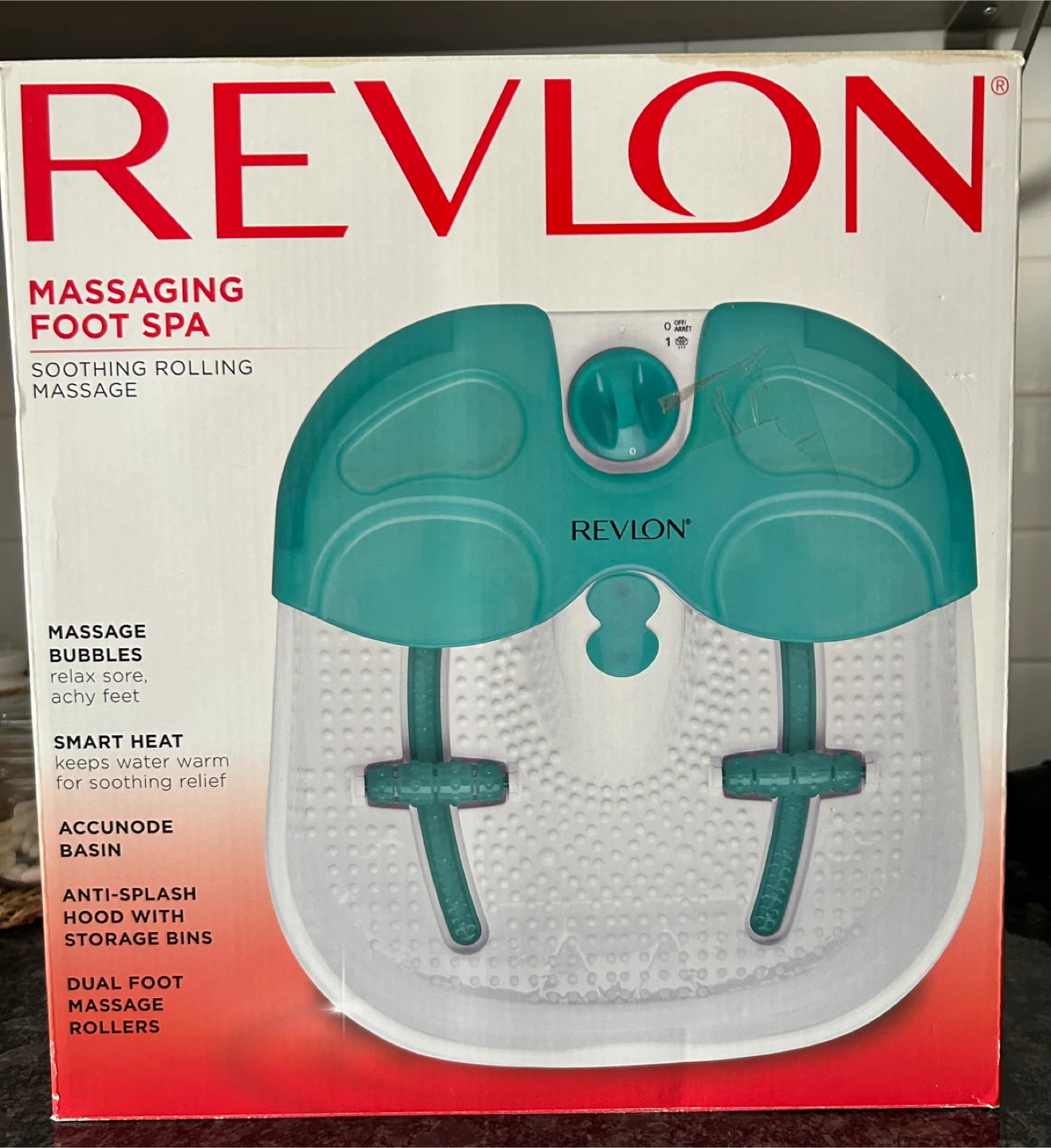 Revlon Massaging Foot Spa with Soothing Rolling Massage