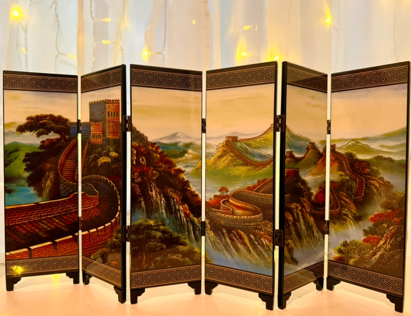 6-Panel Folding Screen Room Divider - Great Wall Design - photo 2