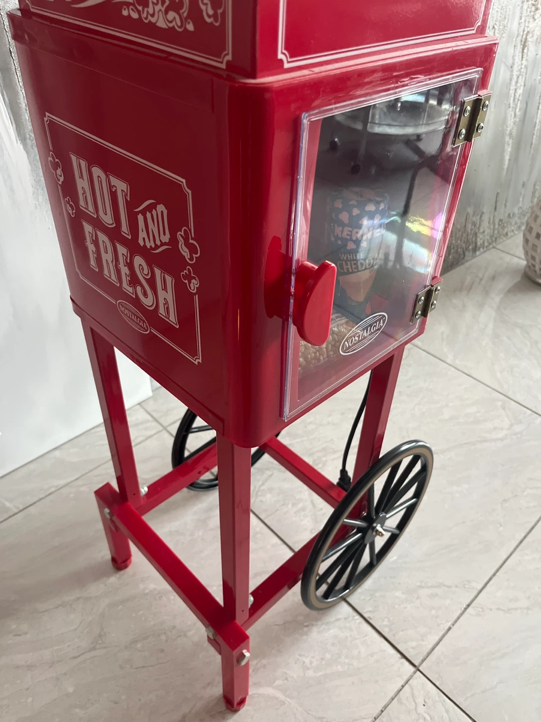 Nostalgia Red Popcorn Cart - photo 5