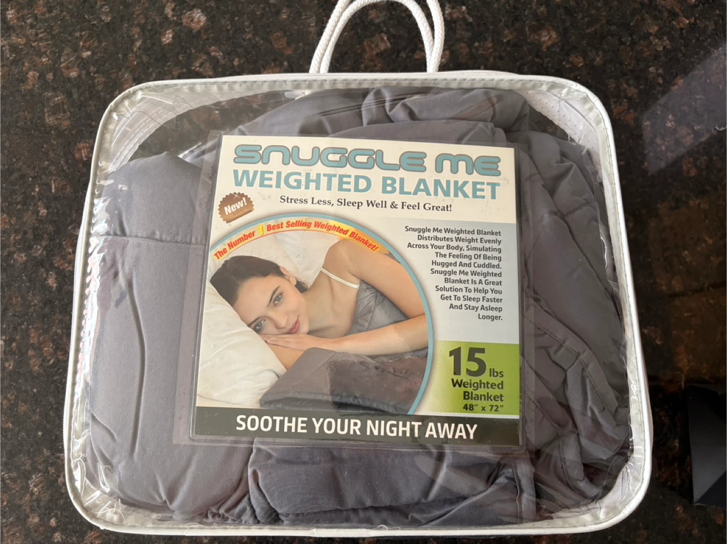 Weighted Blanket (Gray/48x72 inches)