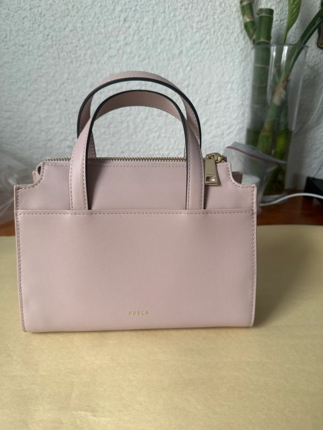 FURLA Nuvola Corolla Pink mini Bag with crossbody strap - photo 3