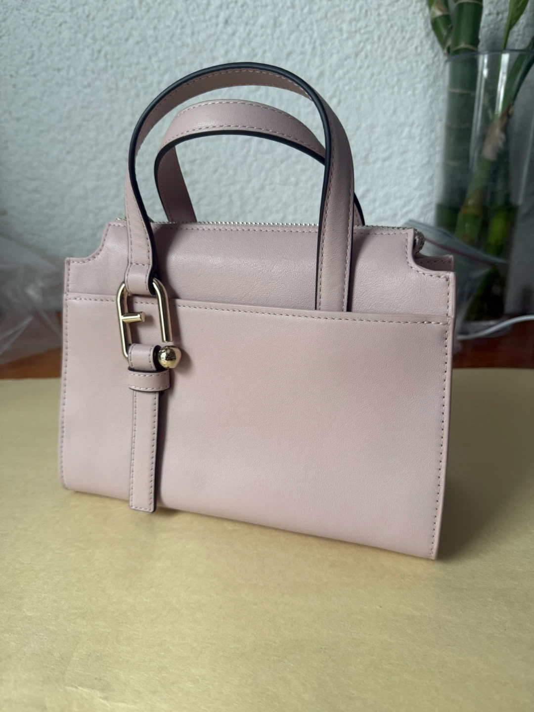 FURLA Nuvola Corolla Pink mini Bag with crossbody strap