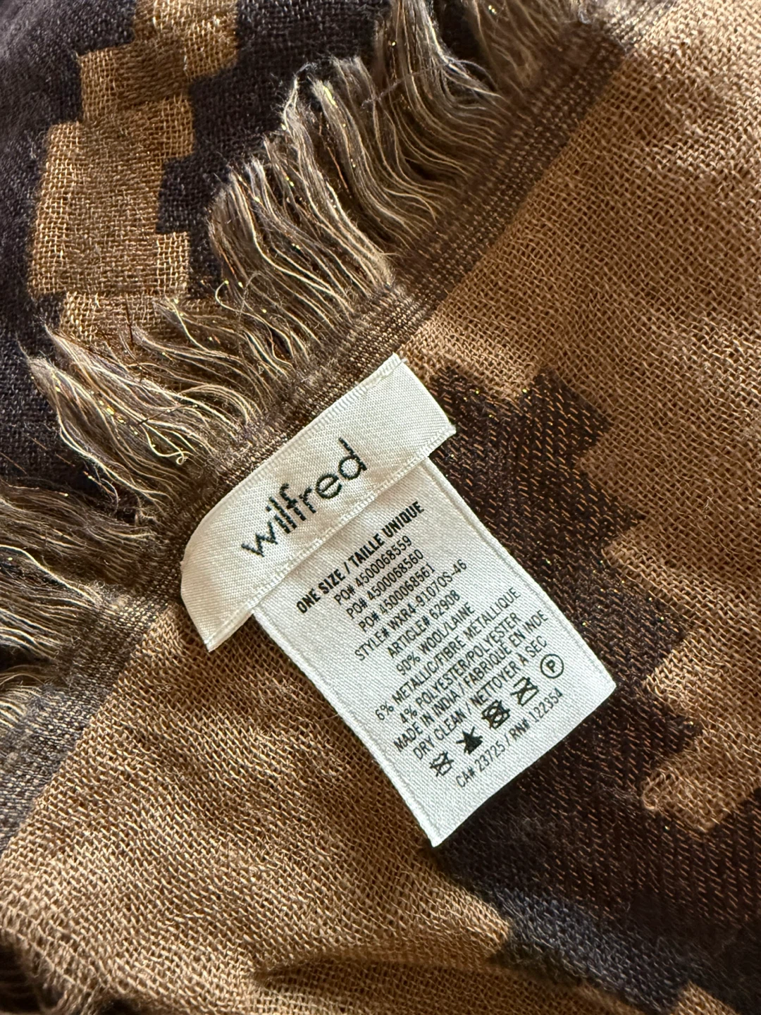 Wilfred Diamond Mosaic Blanket Scarf - photo 2