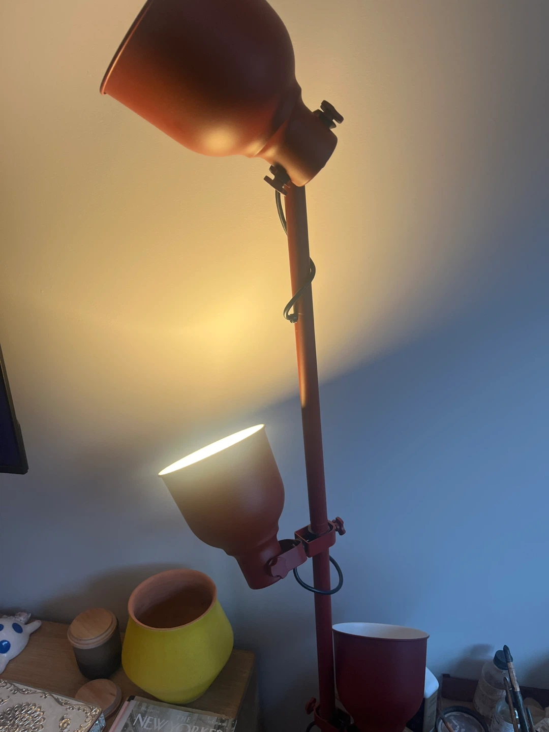 Red Double Headed Floor Lamp - photo 2