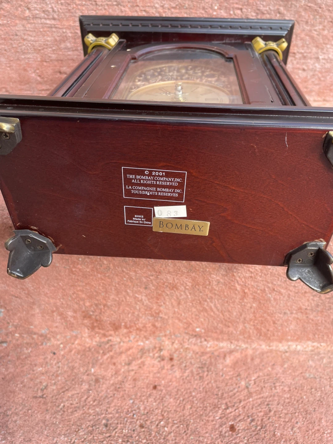 Bombay Company Wooden Mantel Clock - photo 4
