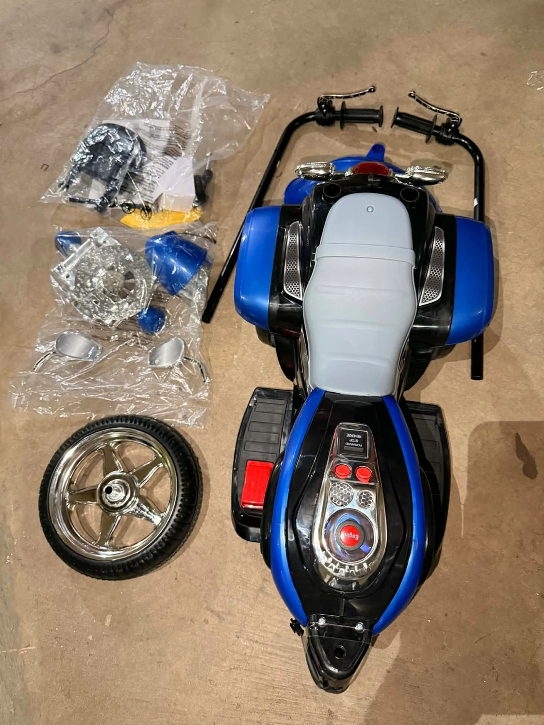 Ride-On Motorcycle Toy blue new - photo 3