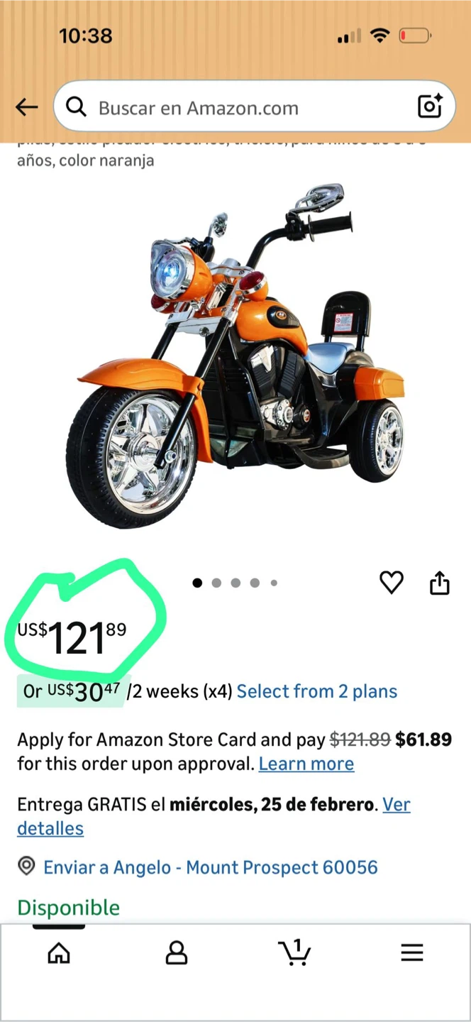 Ride-On Motorcycle Toy blue new - photo 2
