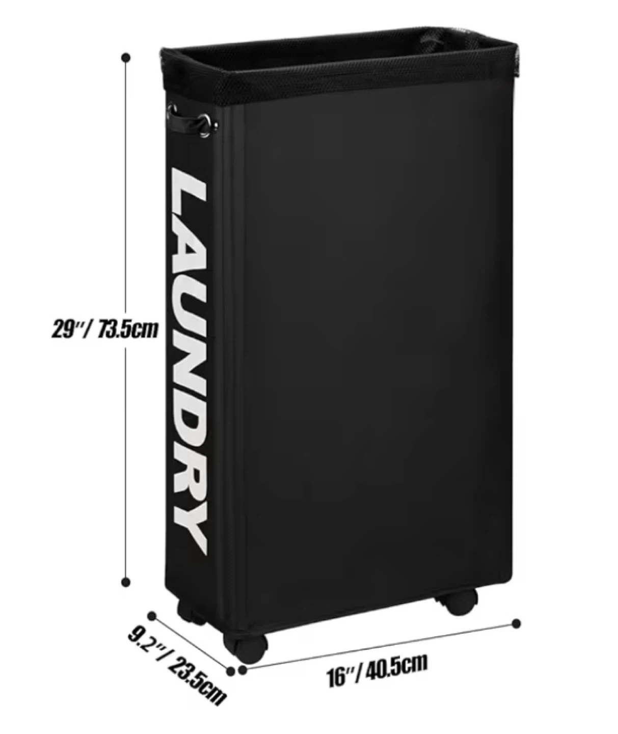 Brand New Slim Laundry Hamper with Wheels - photo 5