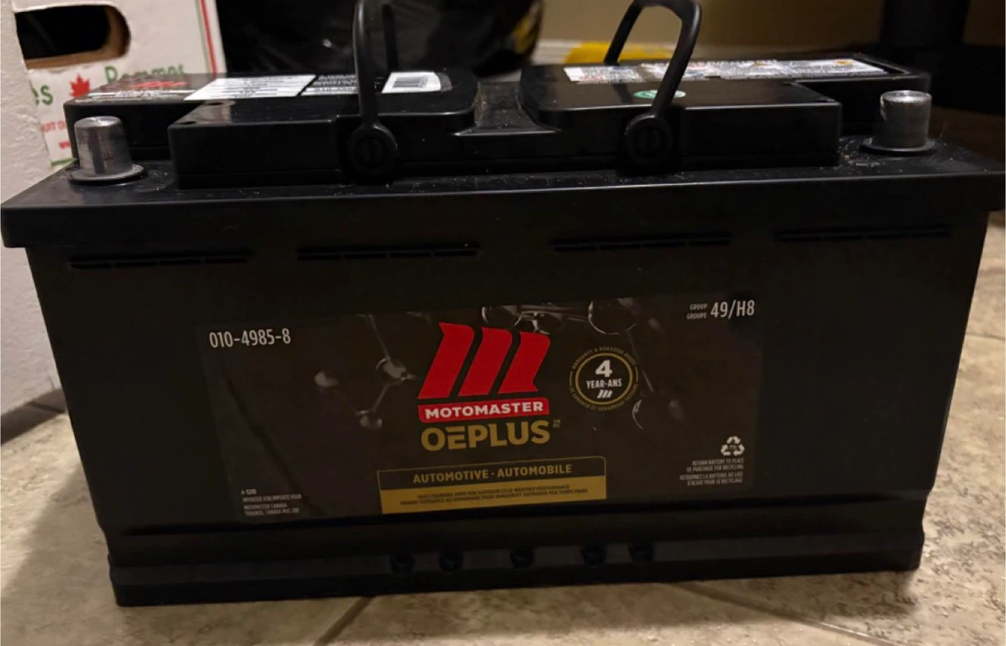 Motomaster OEplus Automotive Battery 49/H8 - photo 2