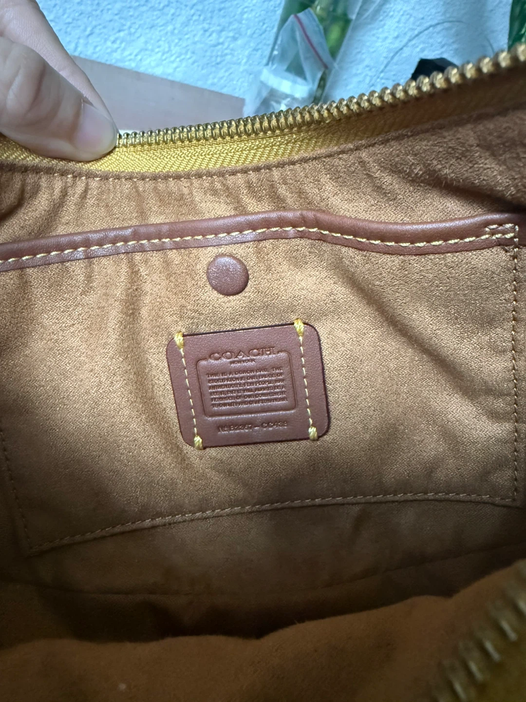 Coach Luna Yellow Shoulder Bag - photo 3