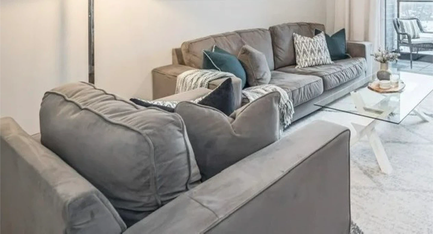 Grey Sofa  and chair - photo 2