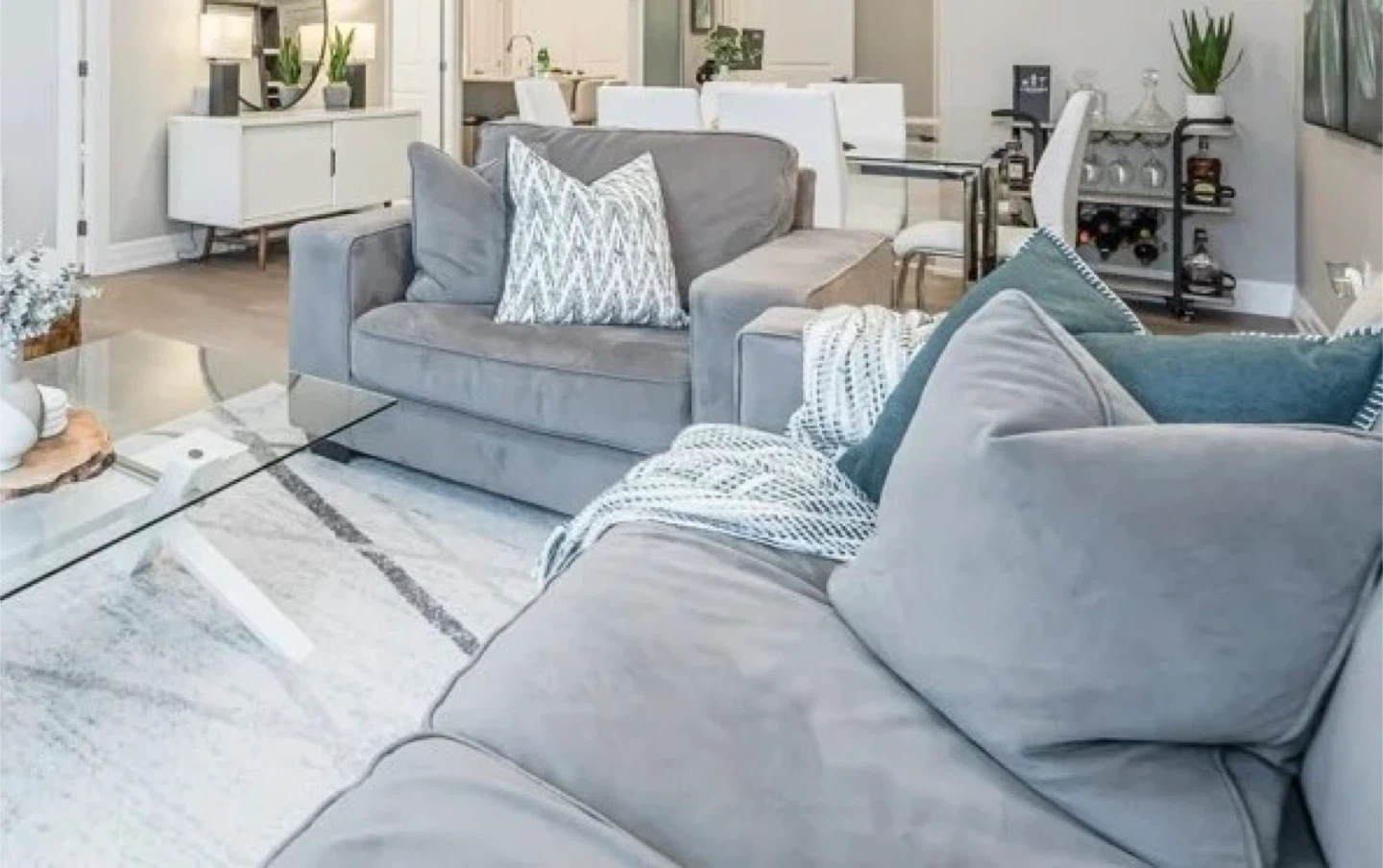 Grey Sofa  and chair - photo 3