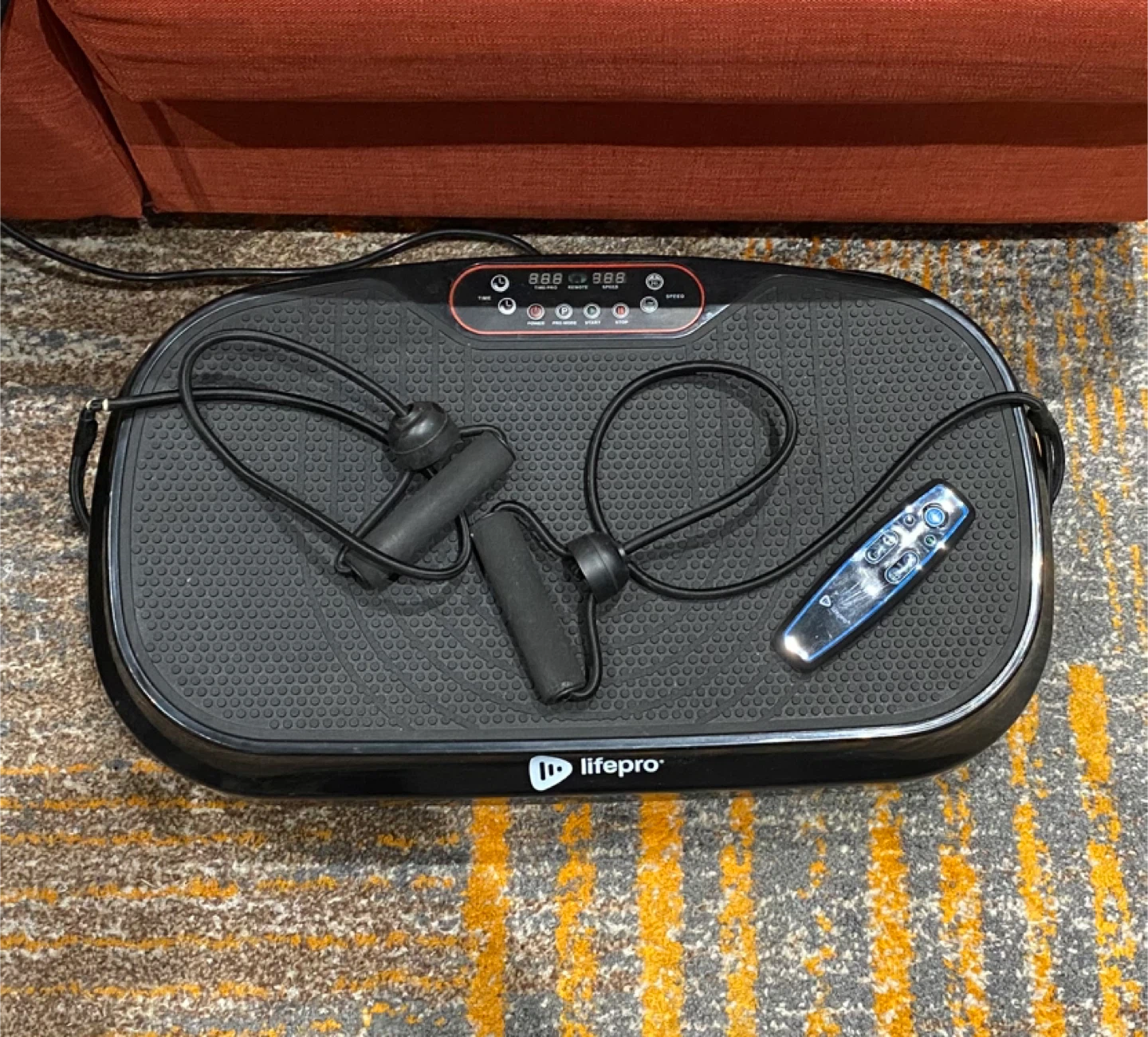 LifePro Vibration Plate Machine with Resistance Bands and Remote