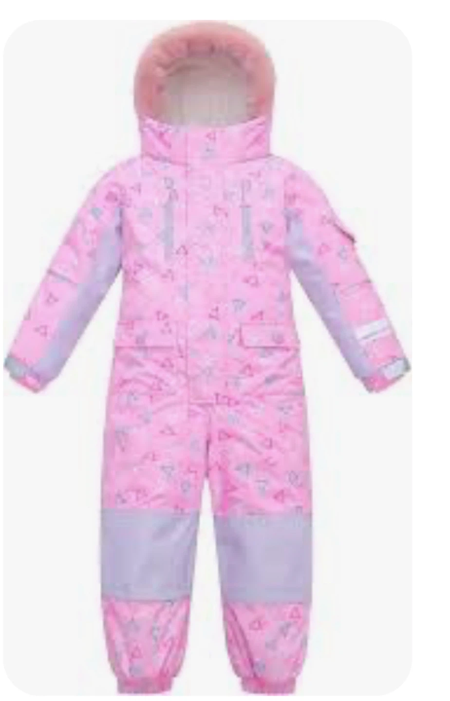 JIAMY Pink Triangle Snowsuit - Kids Size Unknown