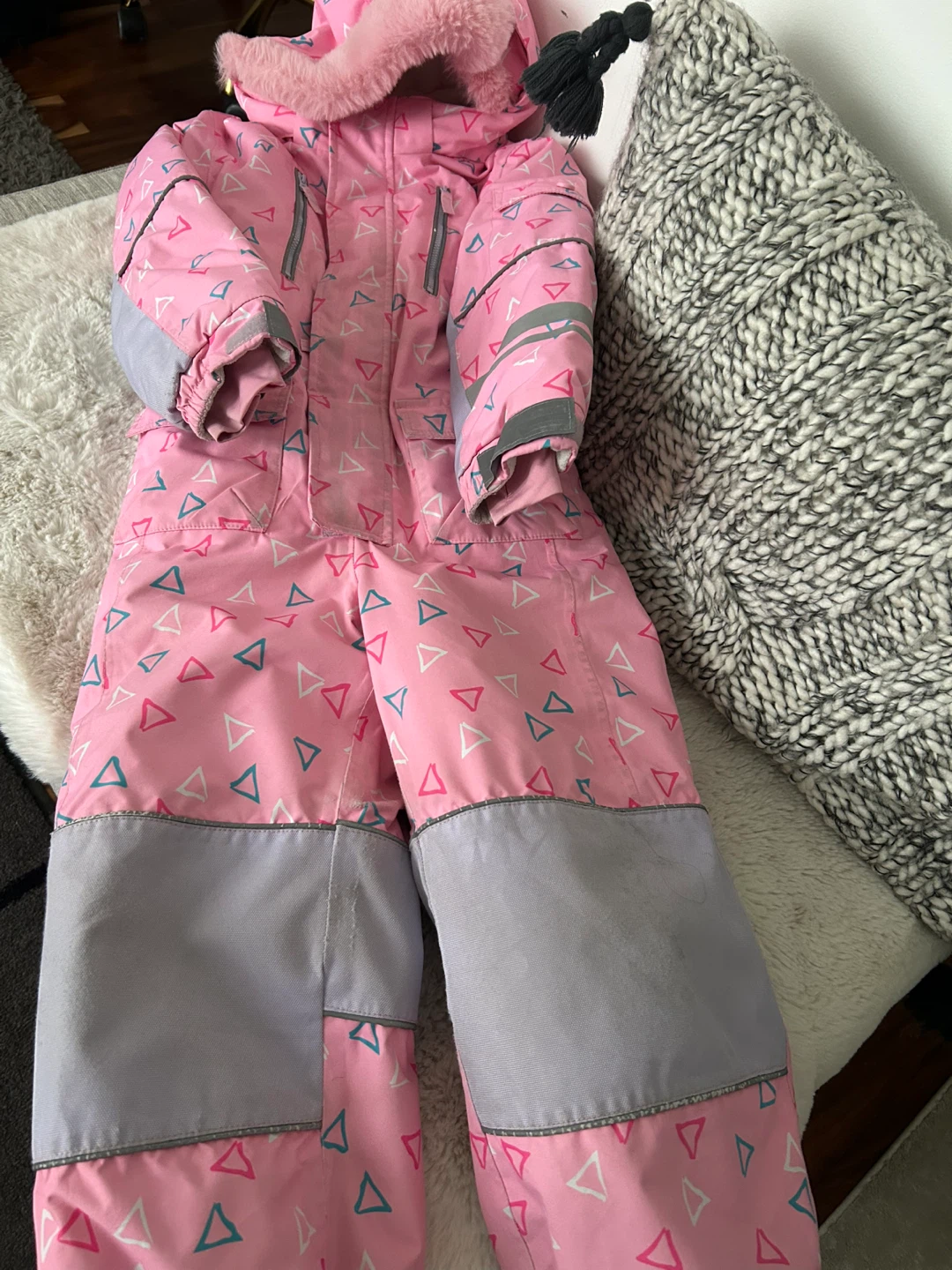 JIAMY Pink Triangle Snowsuit - Kids Size Unknown - photo 5