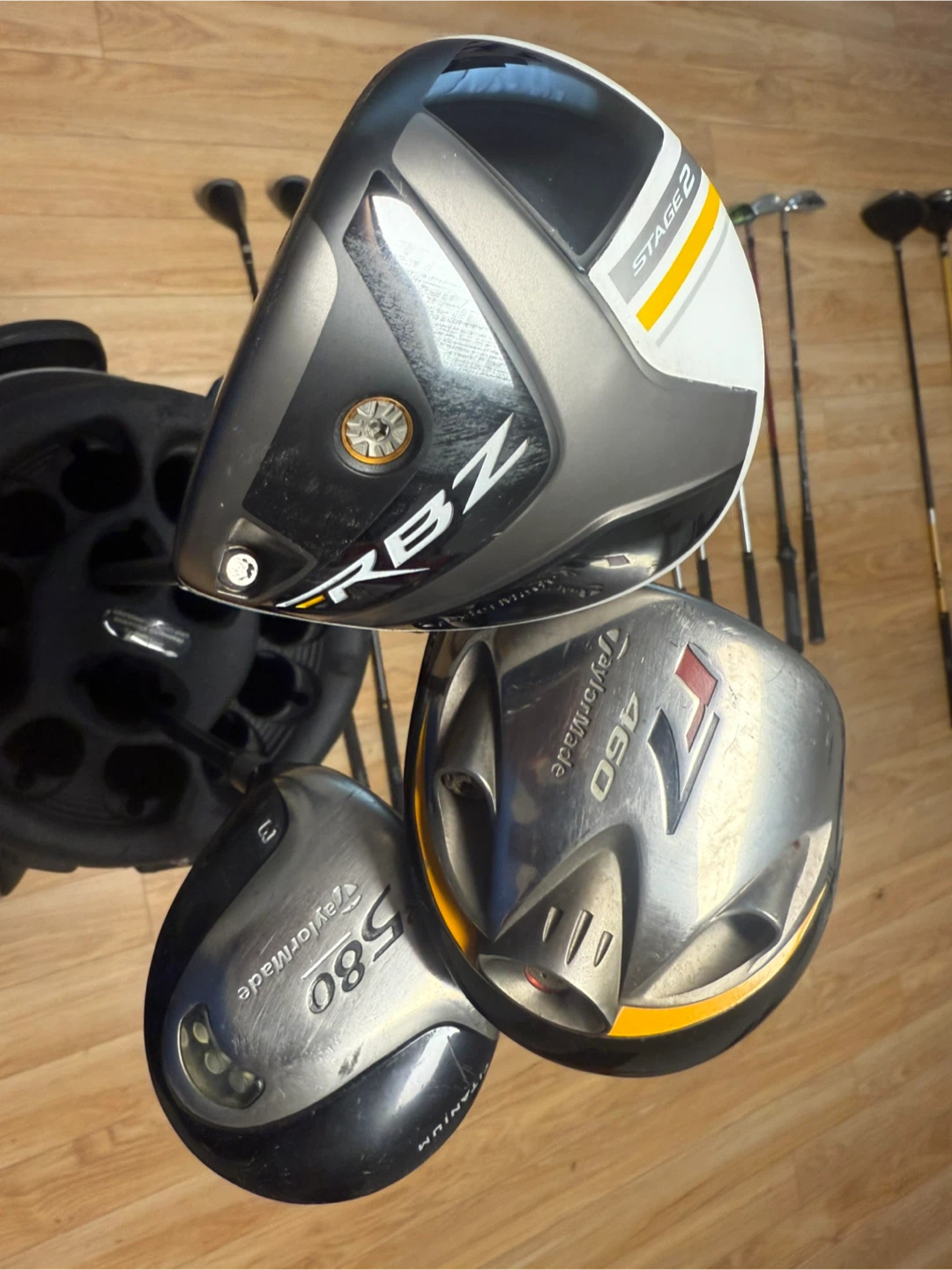 Black and Blue Golf Bag with TaylorMade RBZ Stage 2 Driver Set - photo 5