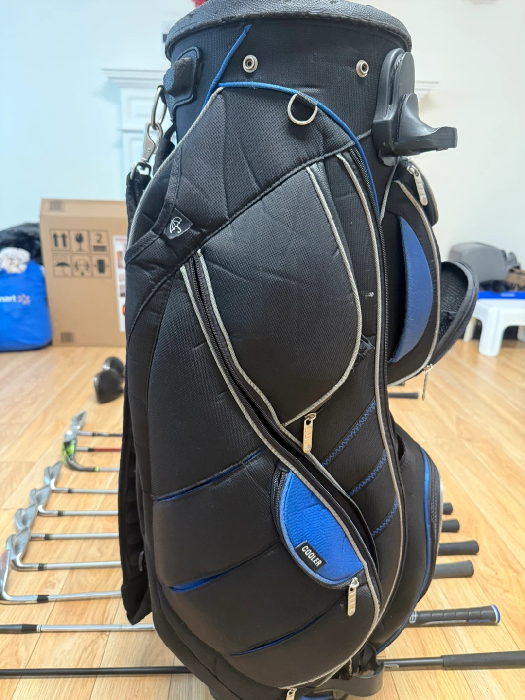 Black and Blue Golf Bag with TaylorMade RBZ Stage 2 Driver Set - photo 4