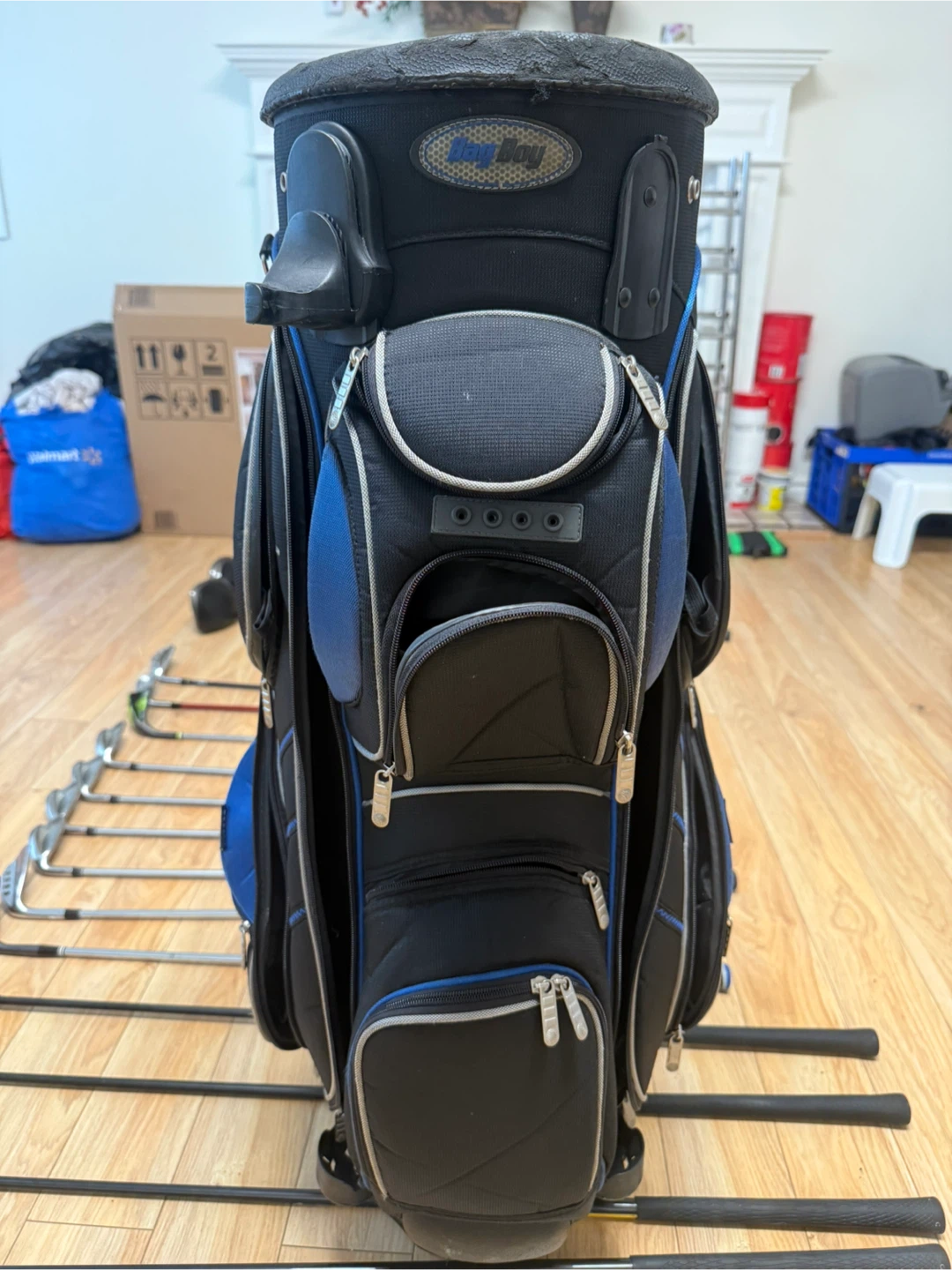 Black and Blue Golf Bag with TaylorMade RBZ Stage 2 Driver Set - photo 2