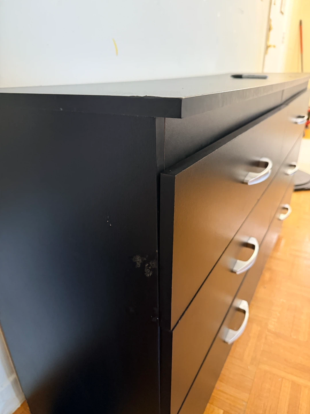 Black 6-Drawer Dresser - photo 4