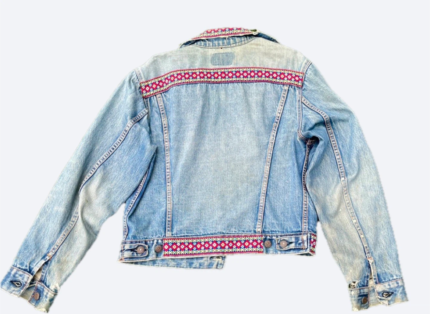 VINTAGE EARLY 1960S LEVIS BIG E TRUCKER JACKET - size Large - photo 3